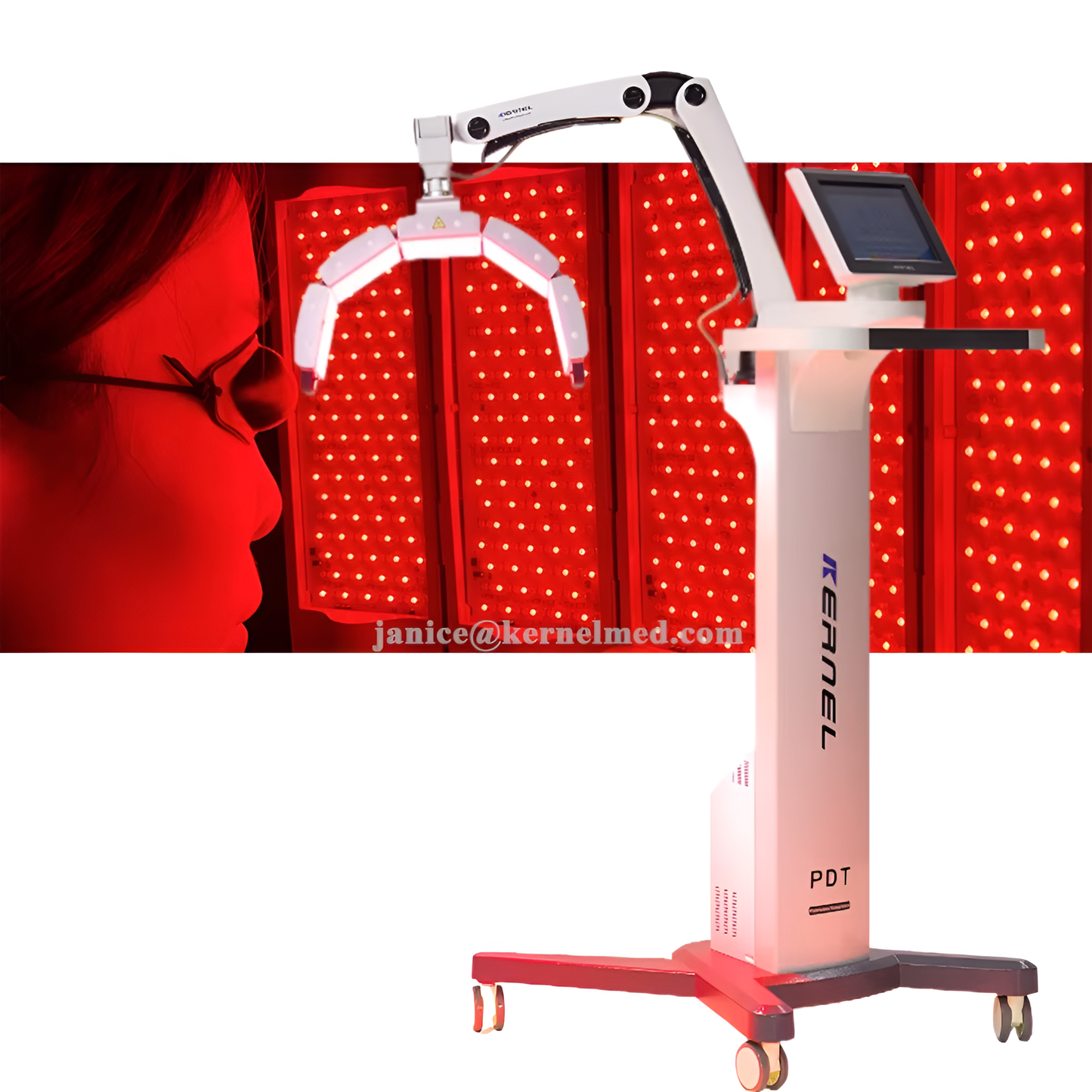 KN-7000A Multi-Wavelength LED Light Therapy Panel — Red, Blue & Yellow Light — PDT Technology