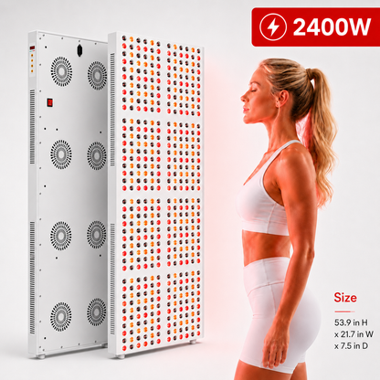 Red Light Therapy & Near Infrared Light Therapy Panel, Full Body, 2400W