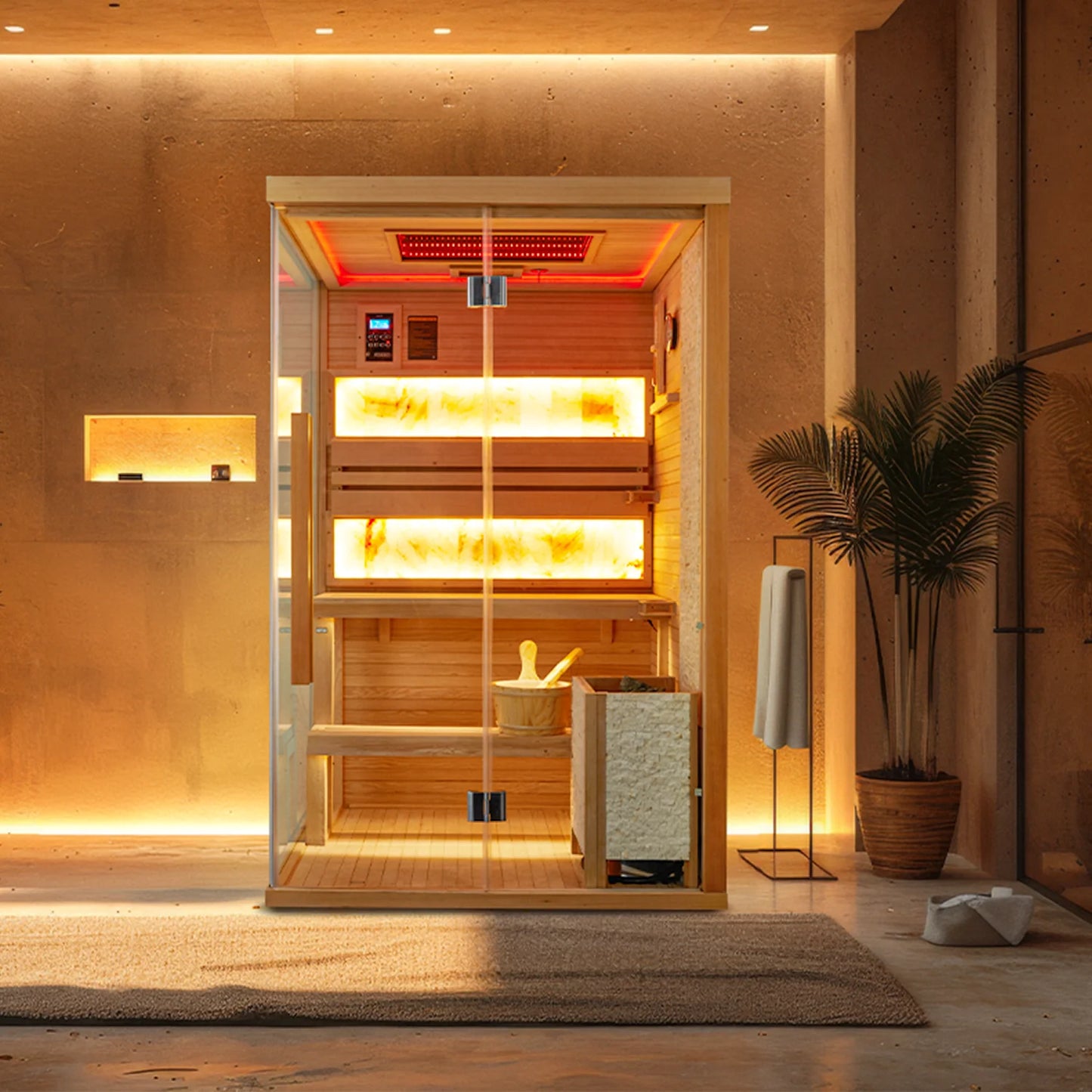 2-4 Person Steam Sauna, Traditional Sauna for Home, Home Spa Sauna, Indoor Sauna